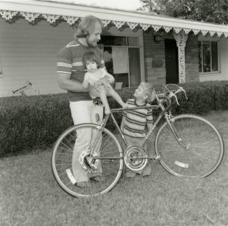 Unidentified Man, 2 Children & Bicycle (2 of 2)