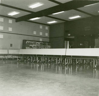 Tables in auditorium -- June 1978
