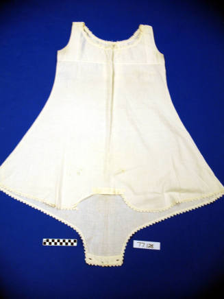 White cotton corset cover