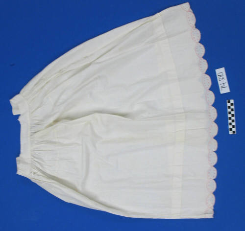 White muslin petticoat