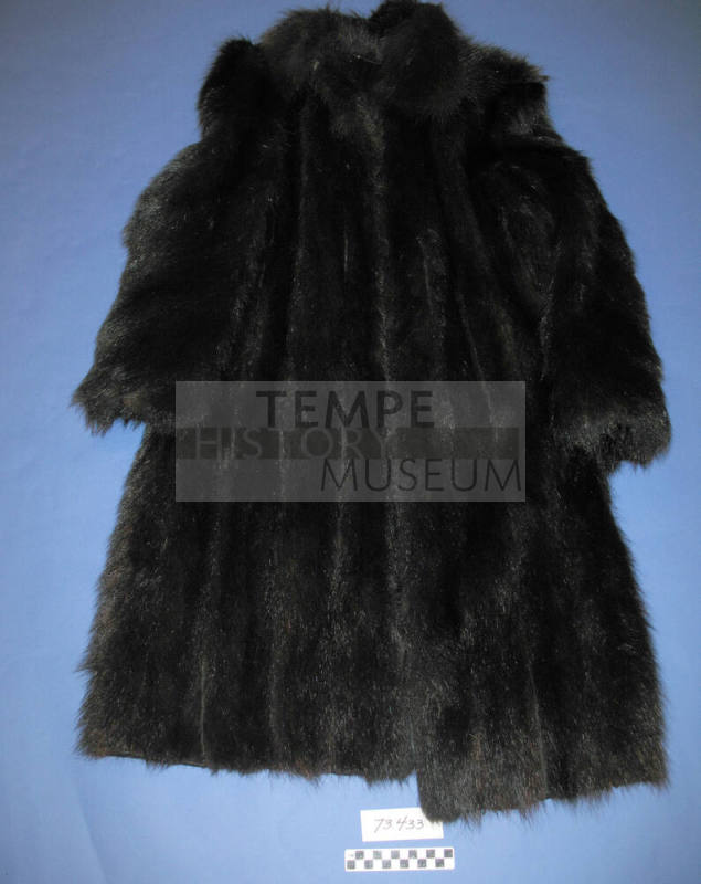 Coat, skunk fur