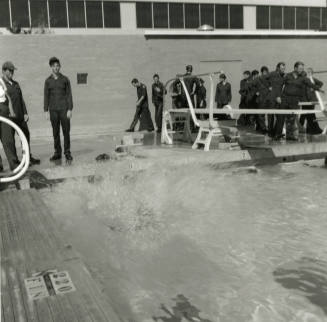 ROTC Cadets at  ASU Swimming Pool -- September 1978