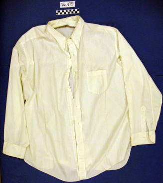 White Long Sleeve Shirt, Men's