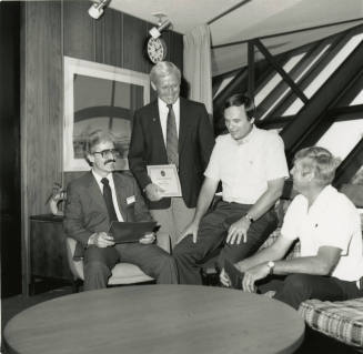 Mayor Harry Mitchell and 3 Unidentified Men in Tempe City Hall - (1 of 2)