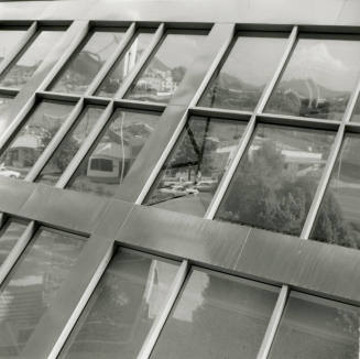 Tempe City Hall - View of Windows with Reflections - October 1984 (1 of 2)