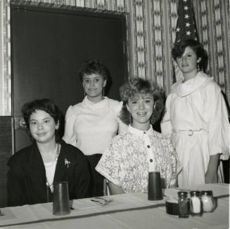 Winners of Tempe Republican Women's Club's John Rhodes Essay Contest - from Tempe Daily News, March 8, 1985