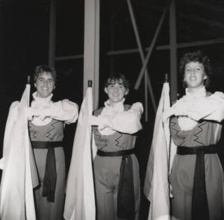 Color guard members give time freely - Tempe Daily News - October 12, 1985 - (1 of 2)