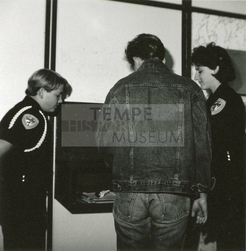 Explorers assist police with a variety of projects. - Tempe Daily News, Nomber 29 1985