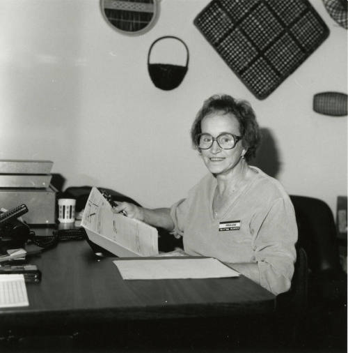 Unknown Woman Seated at a Desk