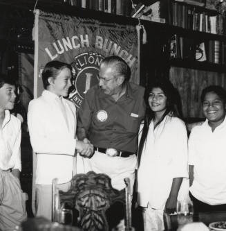 Unidentified Lions' Club 'Lunch Bunch' Welcome Young People - (1 of 2)