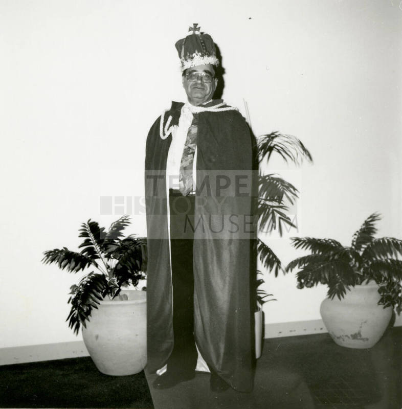 Man dressed as a king