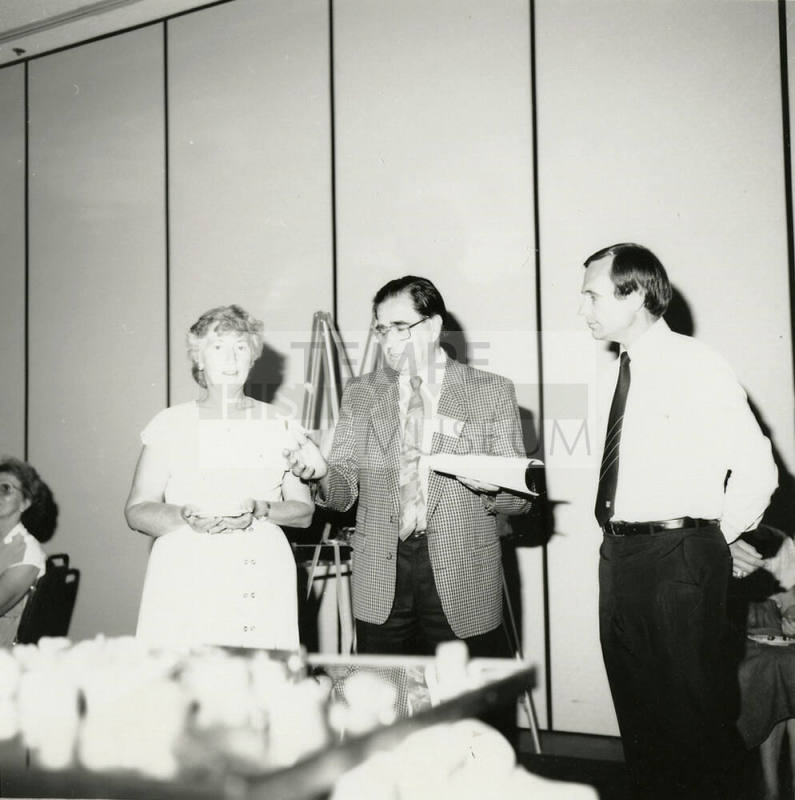 Harry Mitchell and two others at an event