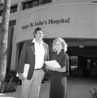 4th Annual Governor's Ball Tempe St. Luke's co-chairs Carol Royse and John Bobbling (will be 2/10/90)
