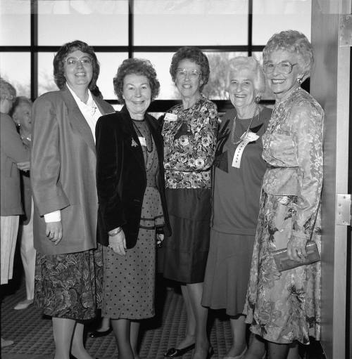 Tempe St. Luke's Fashion Show Volunteers Sharon Harkins, Adrienne Packer, Helen Danielson, Minnie de virgilio Betty Waters