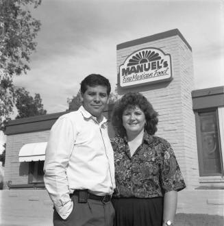 David and Pamela Salazar 27th year of Manuel's Restaurant