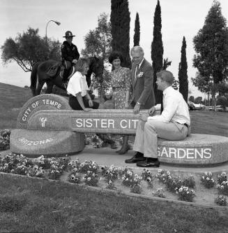 Tempe Sister City Gardens publicity for Mesa Tribune