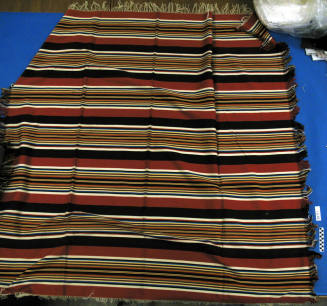 Multi-striped wool serape