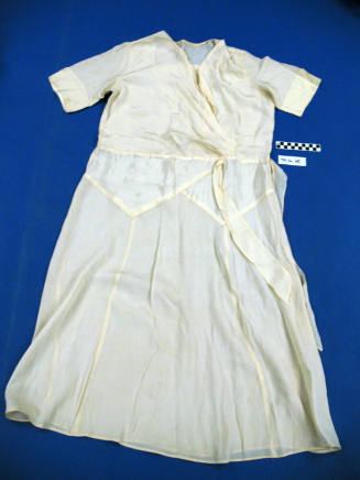 White crepe dress
