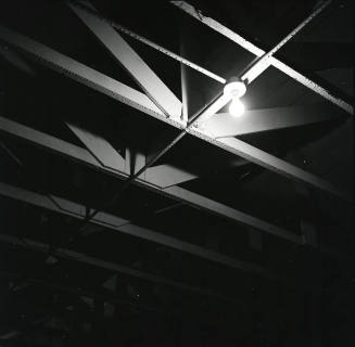 Tempe Depot freight and baggage room light and roof supports