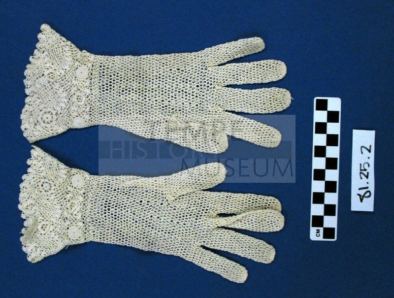 Women's white gloves