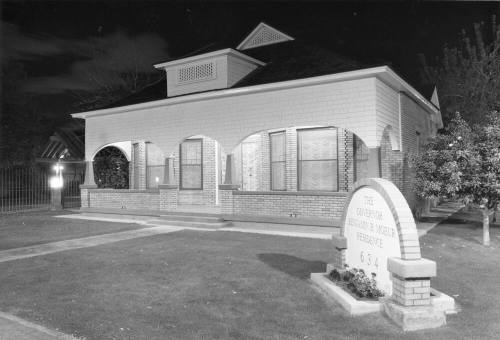 Governor Benjamin B. Moeur residence at night, Tempe, Arizona.