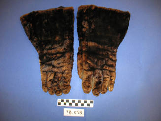 Man's beaver gloves