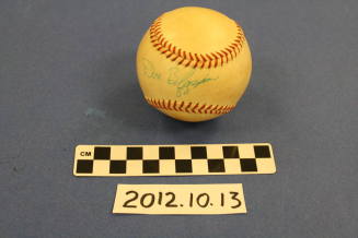 Autographed baseball-Dan Blasingame