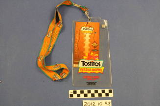 Tostitos Fiesta Bowl 2004 Tickets with official lanyards