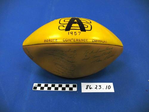 1956 football autographed by the Sun Devils team