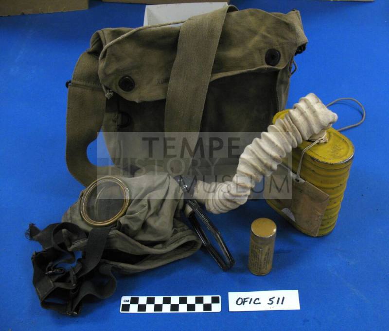 Gas mask kit -- World War I