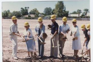 Photograph of Ground braking ceremony of Tempe Public Library
