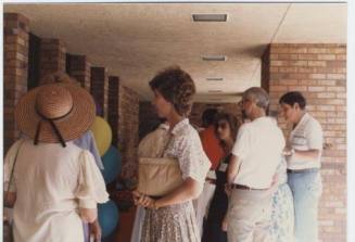 Photograph of people at the ceremony for the Tempe Public Library