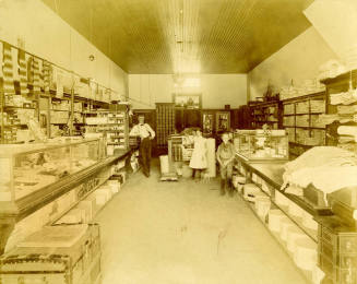 Interior of Thew's Clothing Store