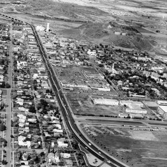 Aerial Photograph of Mill Avenue and Tempe Butte