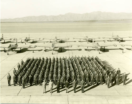 National Guard Troops with Howard Pyle and Gen. Tuthill at Sky Harbor Airport