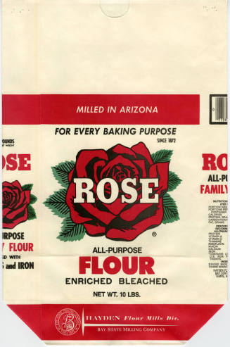 Rose All Purpose Flour Bag from Hayden Flour Mills