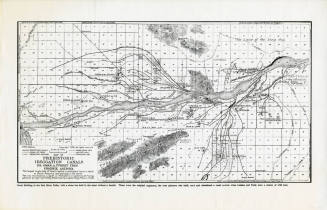 Map of Prehistoric Irrigation Canals by Dr. Omar A.Turney, F.R.G.S