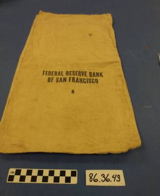 Bank bag for Federal Reserve Bank