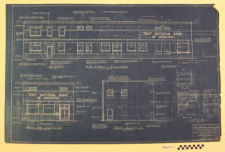 Blueprints from the Tempe Branch of the First National Bank