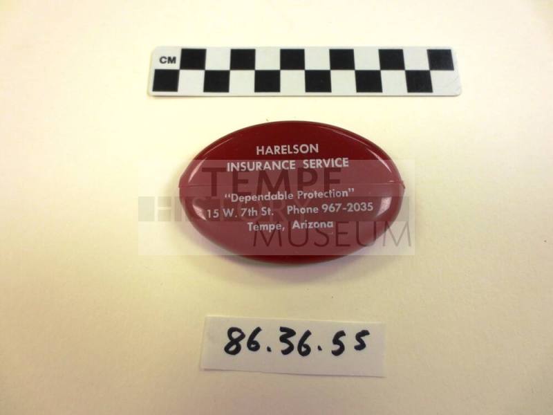 Harelson insurance red plastic