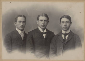Carl Hayden (young man) with two other Young Men