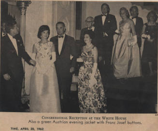 Carl Hayden at Congressional White House Reception with Kennedys and Johnsons