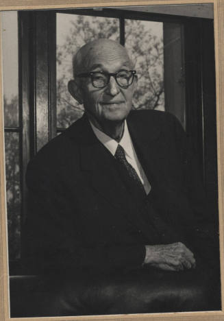 Carl Hayden Portrait in front of Window