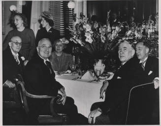Senator Hayden dining with the Trumans
