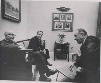 Senator Hayden and President Johnson conversing