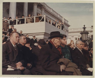Carl T Hayden and wife, Nan, at the Inauguration of Lyndon B Johnson.