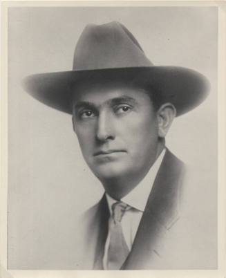 Portrait of Carl Hayden with a Hat