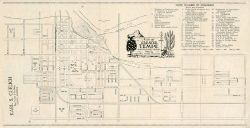 Street Map of Tempe, Arizona
