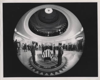 Fish Bowl Picture of Carl Hayden's Funeral