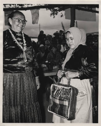 Annie Wauneba and a Navajo Woman at an Event